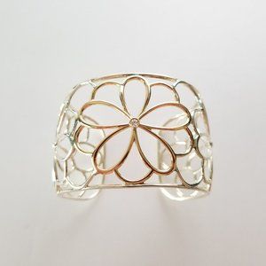 Tiffany & Co. Gold and Silver Garden Bangle Cuff Bracelet